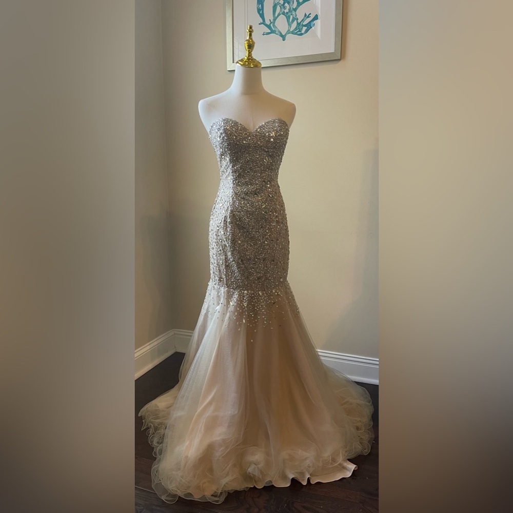 016 Terani Couture Nude Gown
